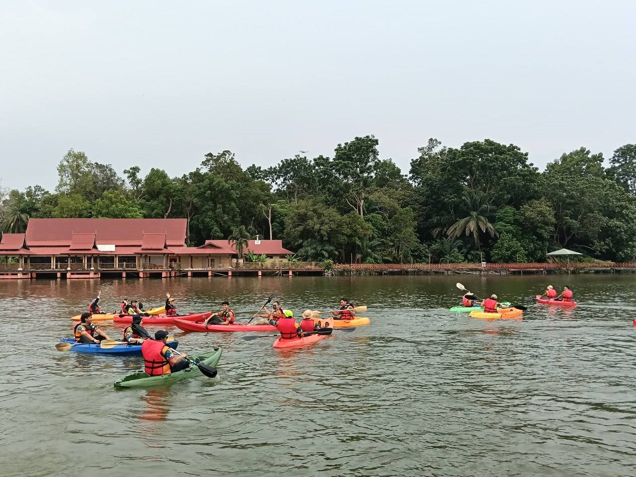 Kayaking on Tasik Ayer Keroh