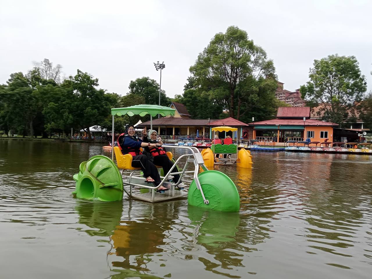 Water rides at the lake